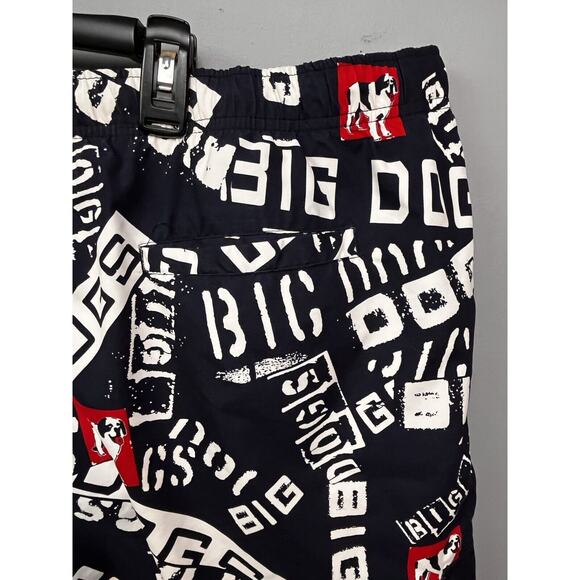 Big‎ Dogs Swim Trunks Mens 2X Mesh Drawstring Pockets All Over Print Pockets - Picture 7 of 10